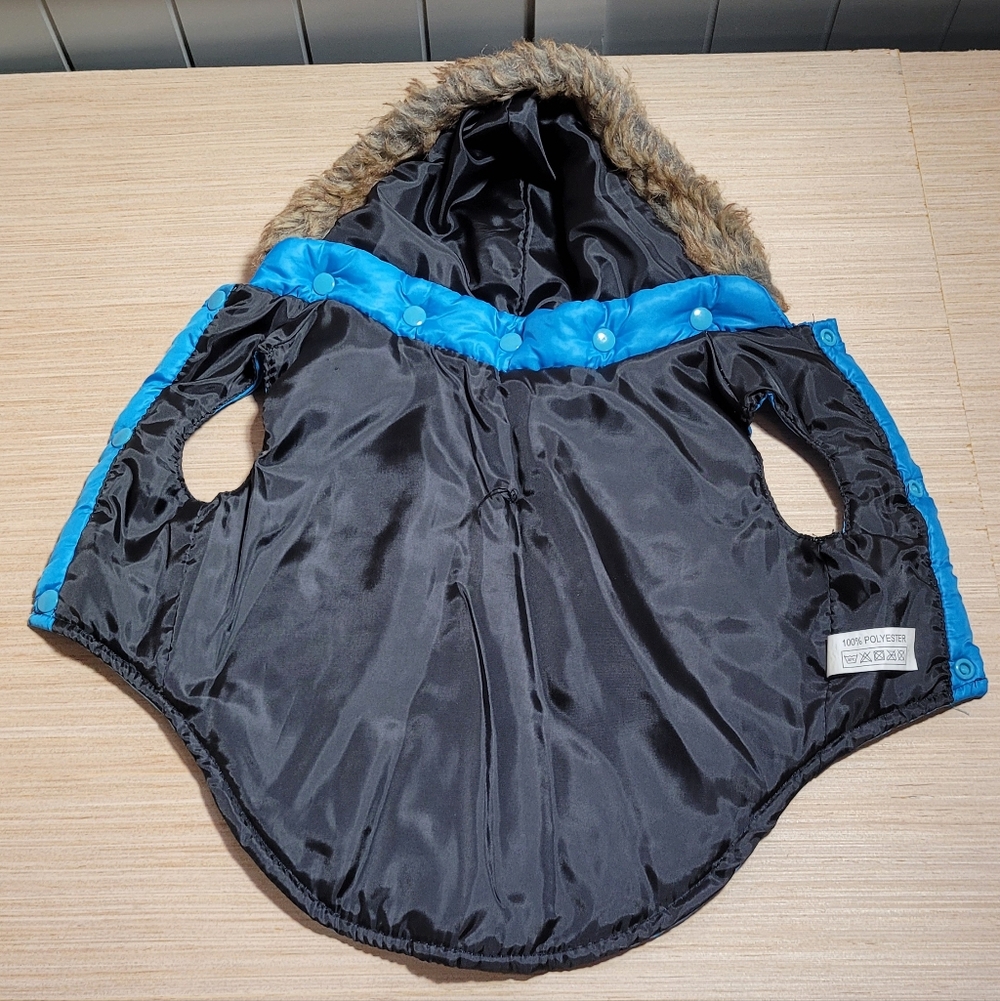 Dogs Blue Hooded Jacket - Picture 6 of 15